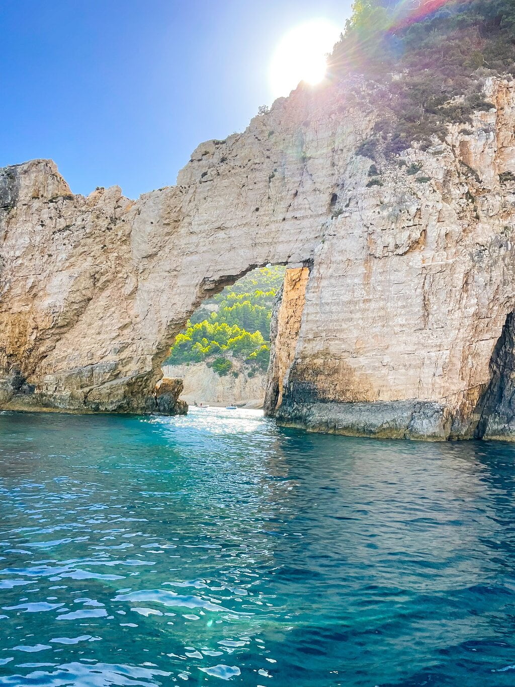 A breathtaking picture on this Zakinthos highlights tour of caves in the coves of Zakynthos island