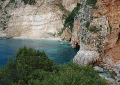 a scenic picture of Zakynthos islands wonders! On our Jeep Safari we will visit the highlights of north Zakynthos!
