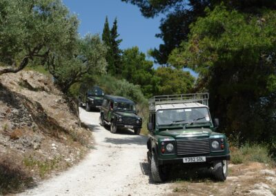 Jeep Safari in Zakynthos's mountains we pass through Small traditional Villages and this is a oicture of our Jeep convoy wandering around mountain roads of Zakynthos island!