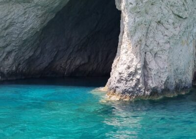 We will be visiting Keri caves, and in this picture, you’re particularly seeing the small boat tries to enter them