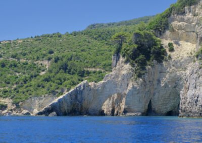 Caves in Zakynthos prespective