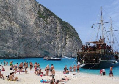 Pirate Boat in shipwreck beach