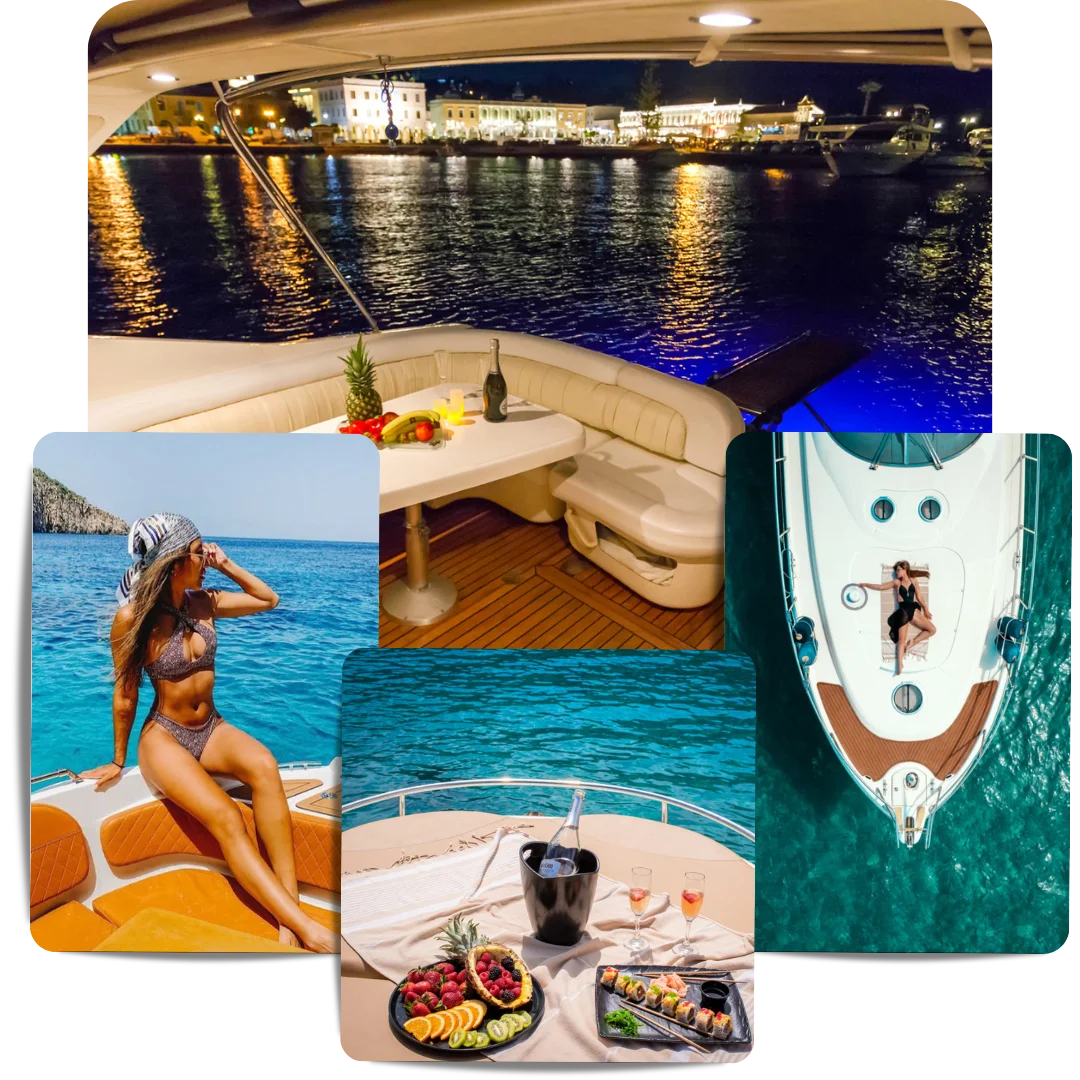 Premium Yacht Explore Zakynthos island on a premium Yacht! Experience Luxury on the Waters: Indulge in our Premium Yacht Rentals