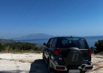 our 4x4 on the mountains of Zakynthos Tour