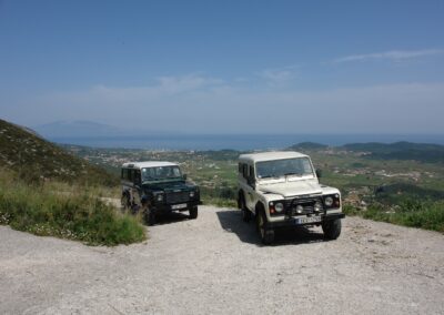 Our jeeps on their way to the mountains of Zakynthos Island!