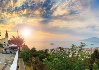 A viewpoint of Zakynthos Town from Bochali