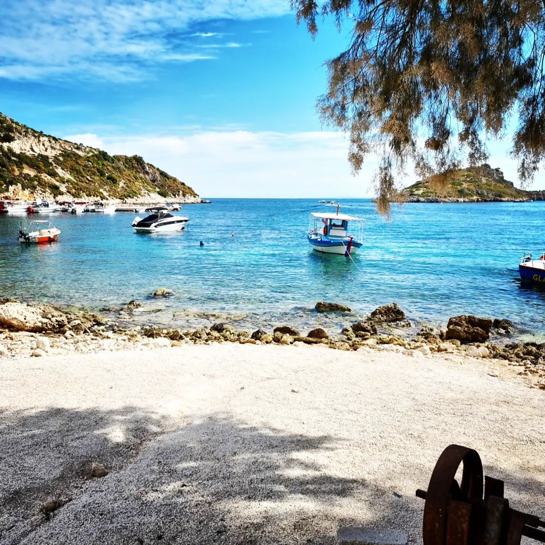 Marathonisi Island a picture from the boat Zakynthos Highligts Tour