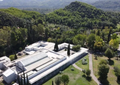 Drone footage of the Museum of Olympia