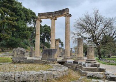 Pillars in ancient Olympia Peloponesse