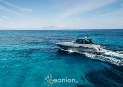 Drone footage of the luxury Yacht Charter in Zakynthos Island